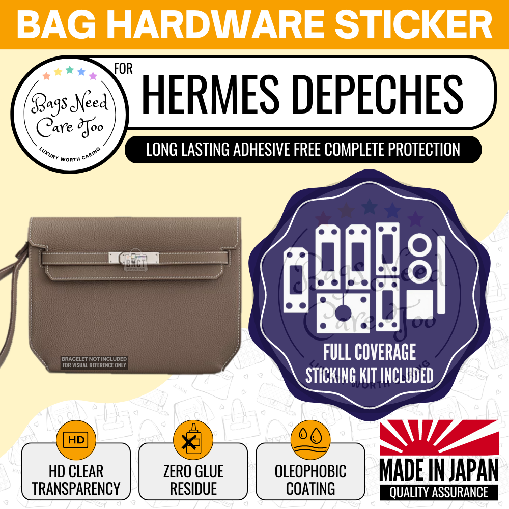 𝐁𝐍𝐂𝐓👜]💛 Hermes Depeches Bag Hardware Protective Sticker Film –  BAGNEEDCARETOO