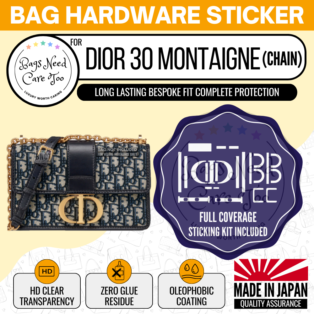 𝐁𝐍𝐂𝐓👜]💛 Dior 30 Montaigne Chain Bag Hardware Protective Sticker Film  – BAGNEEDCARETOO
