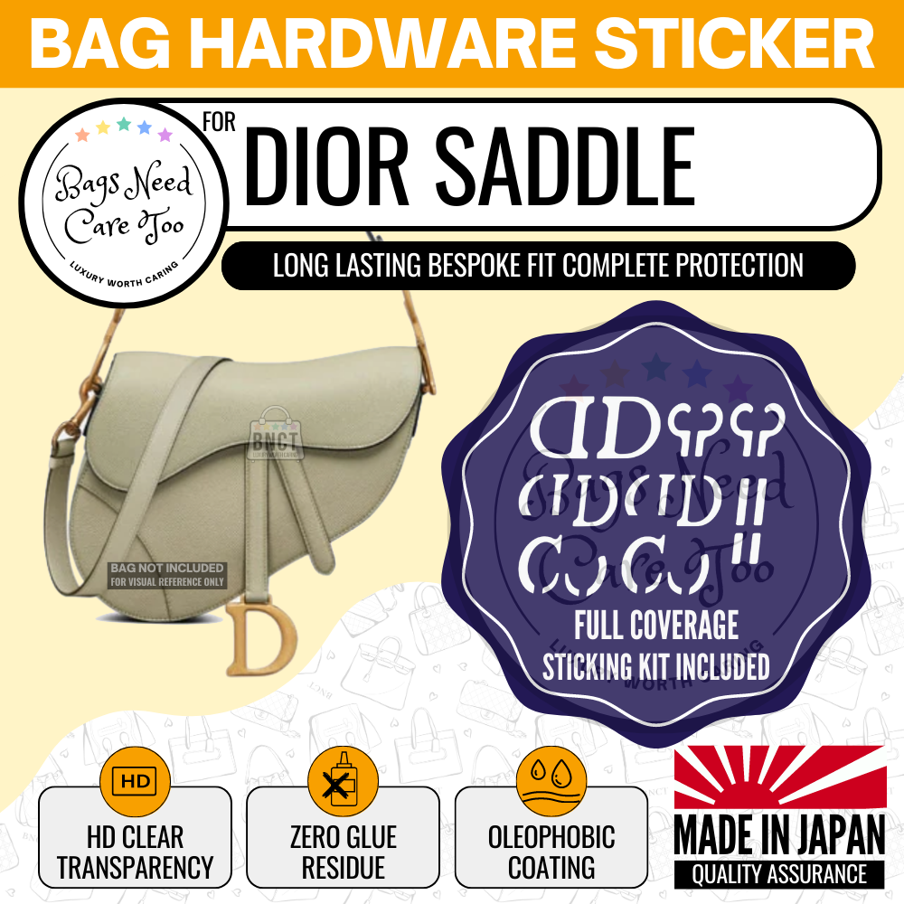 𝐁𝐍𝐂𝐓👜]💛 Dior Saddle Bag Hardware Protective Sticker Film –  BAGNEEDCARETOO