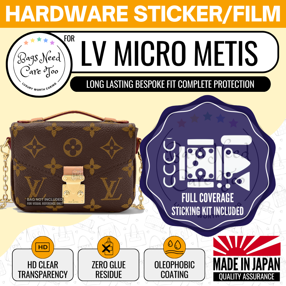 𝐁𝐍𝐂𝐓👜]💛 LV Micro Metis Bag Hardware Protective Sticker Film