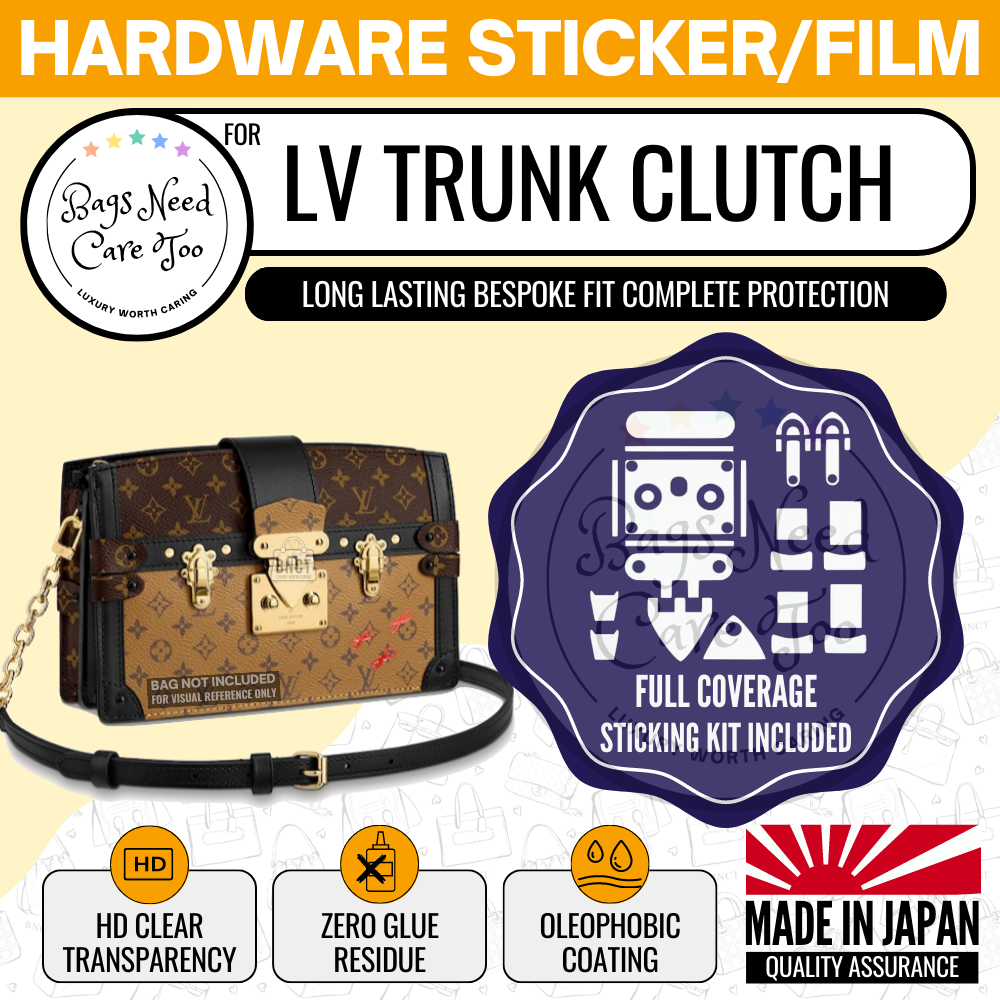 𝐁𝐍𝐂𝐓👜]💛 LV Trunk Clutch Hardware Protective Sticker Film –  BAGNEEDCARETOO
