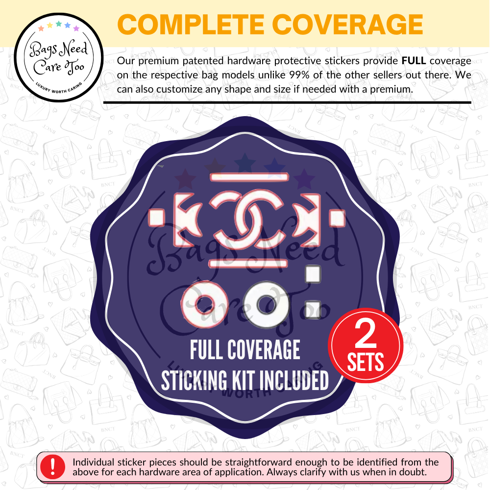 Chanel Leboy Wallet/WOC Bag Hardware Protective Sticker