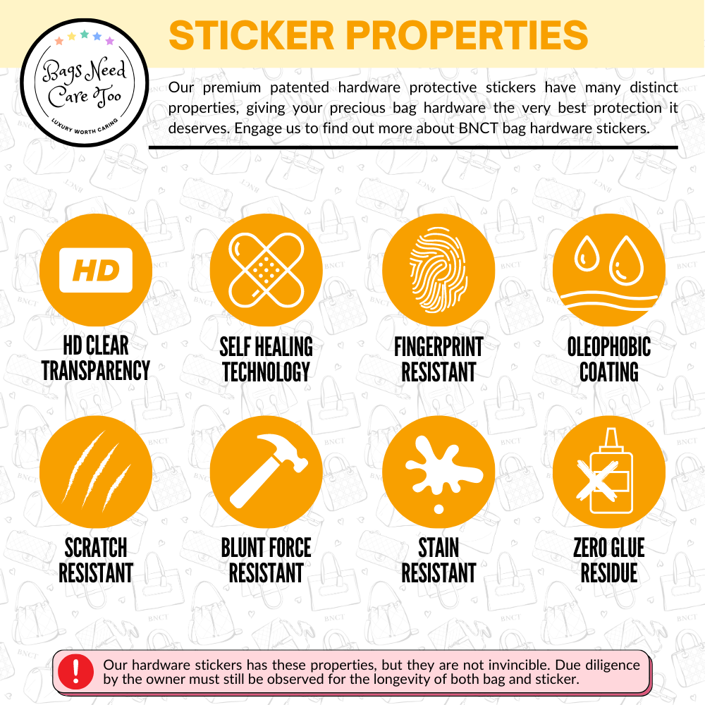 Chanel Leboy Wallet/WOC Bag Hardware Protective Sticker