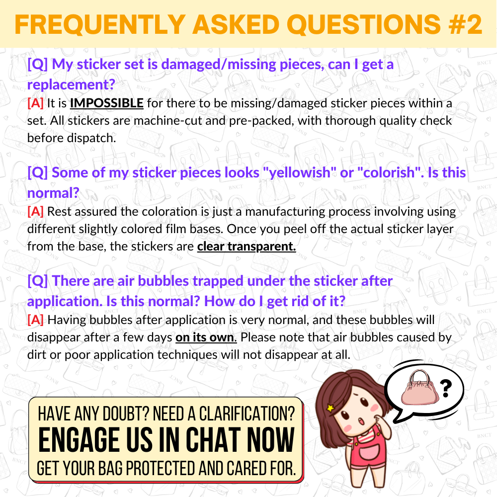 Chanel Wallet On Chain (WOC) Hardware Protective Sticker