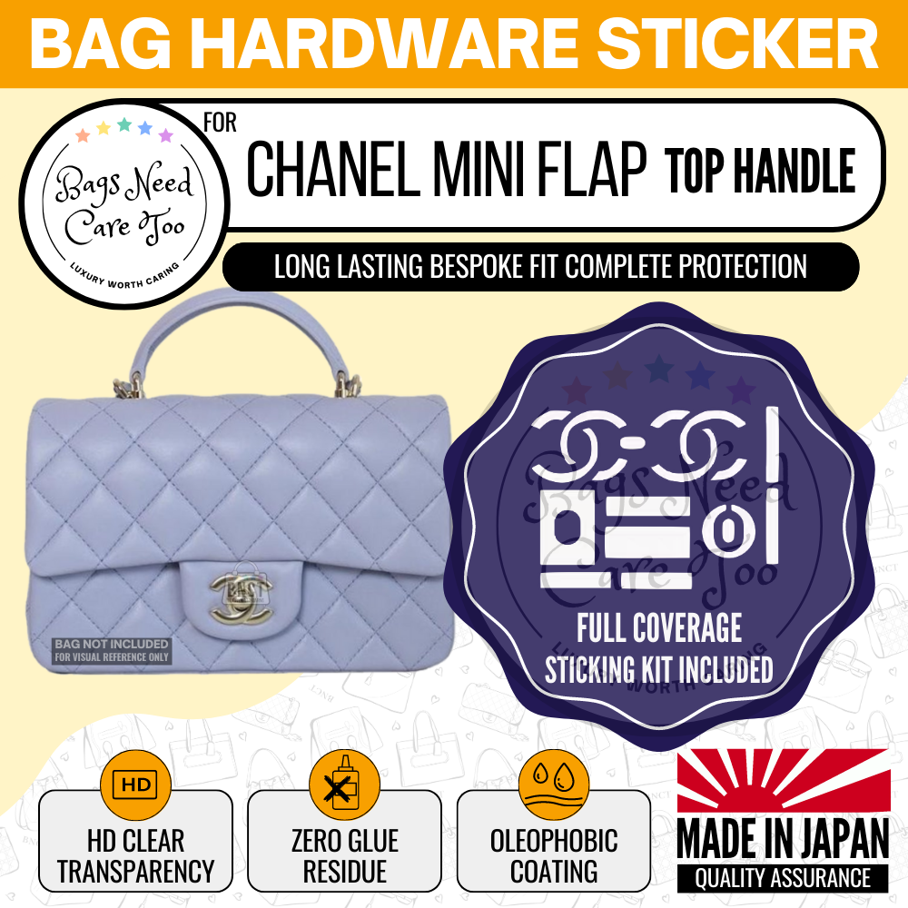 Chanel Mini Flap Bag (with Top Handle) Hardware Protective Sticker