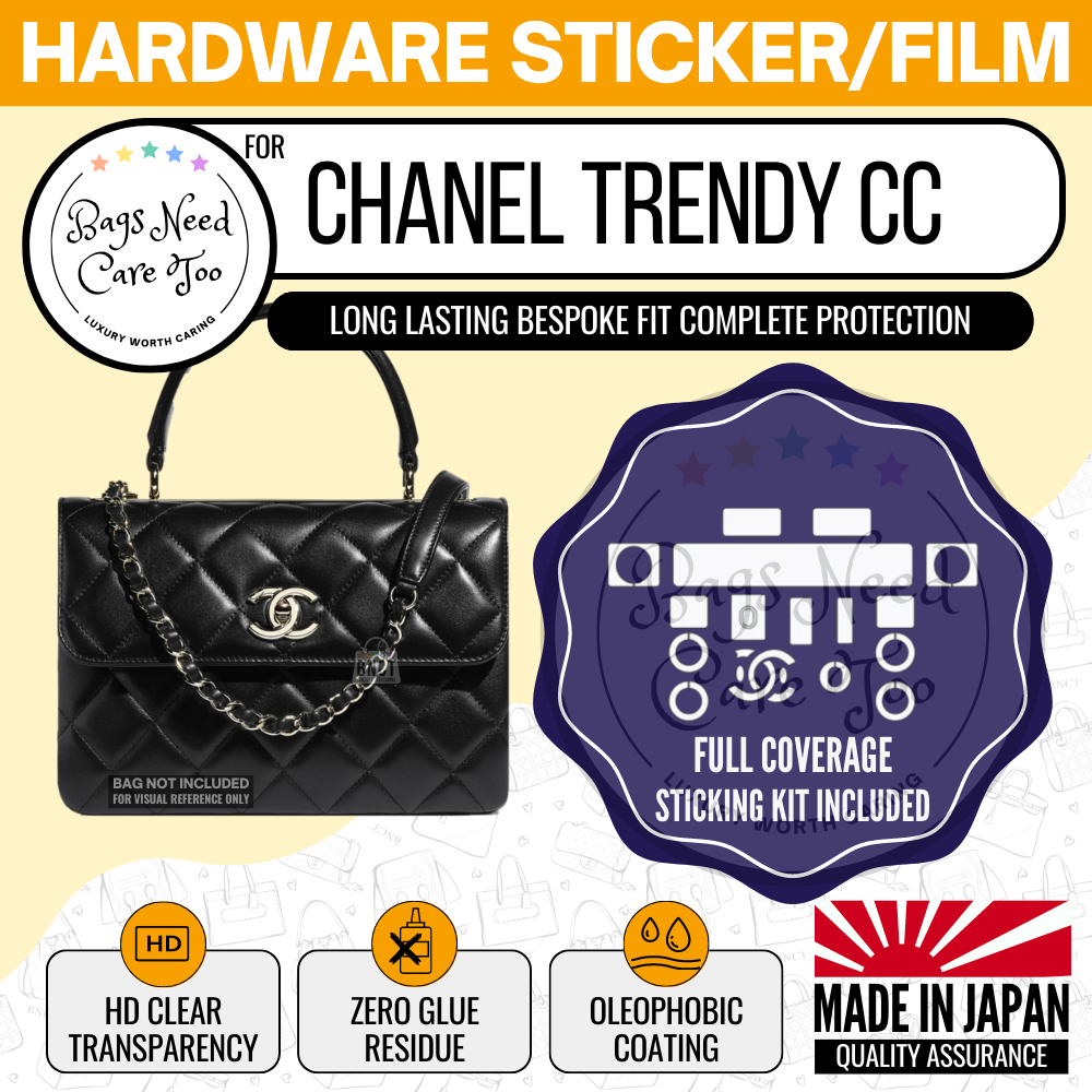 𝐁𝐍𝐂𝐓👜]💛 Chanel Trendy CC Flap Bag Hardware Protective Sticker Film –  BAGNEEDCARETOO