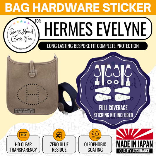 𝐁𝐍𝐂𝐓👜]💛 Hermes Kelly Danse Bag Hardware Protective Sticker –  BAGNEEDCARETOO