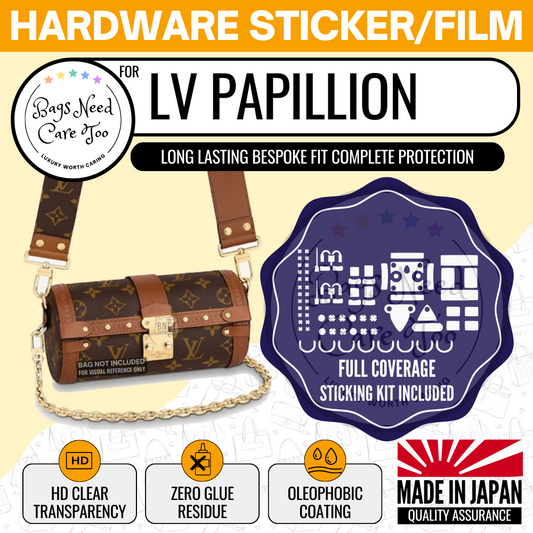 LV Papillion Trunk Bag Hardware Protective Sticker
