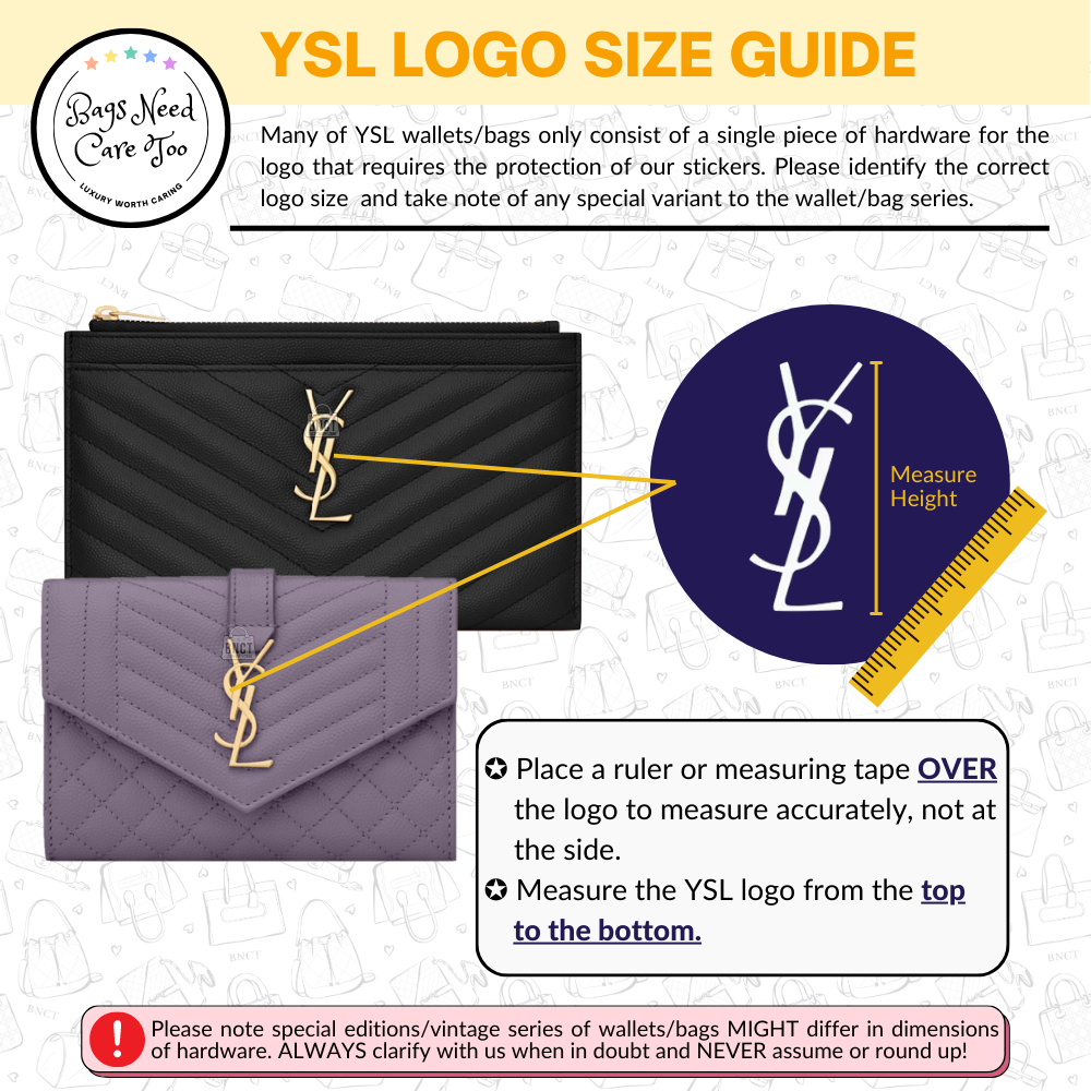 𝐁𝐍𝐂𝐓👜]💛 YSL Envelope Bag Hardware Protective Sticker