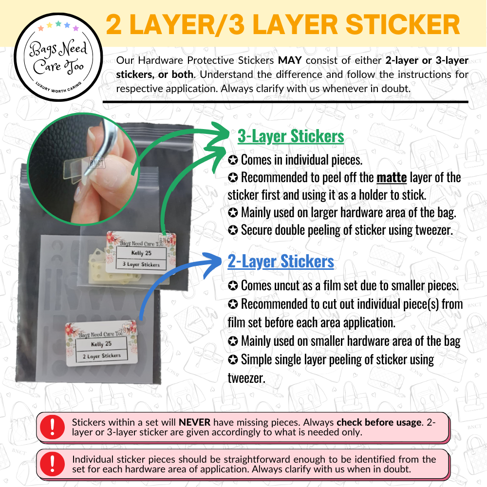 𝐁𝐍𝐂𝐓👜]💛 LV Loop Bag Hardware Protective Sticker Film – BAGNEEDCARETOO