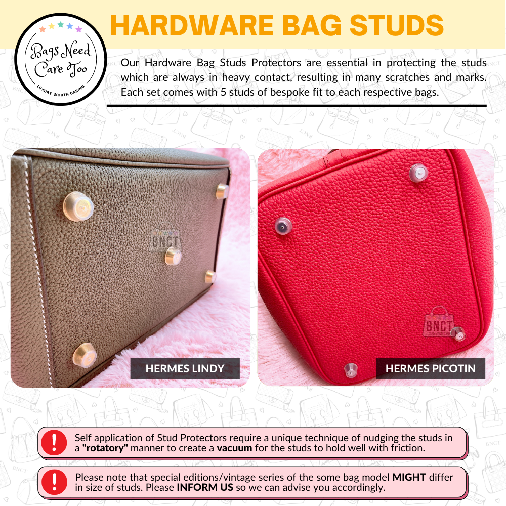 𝐁𝐍𝐂𝐓👜] 💛 Bag Studs Hardware Protector for Hermes Birkin